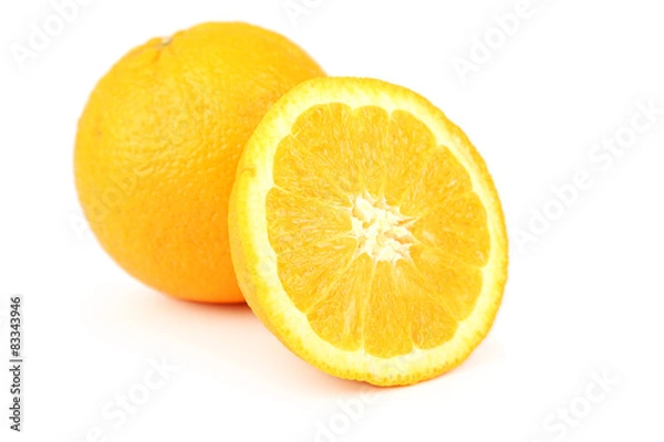 Obraz Orange fruit isolated on white