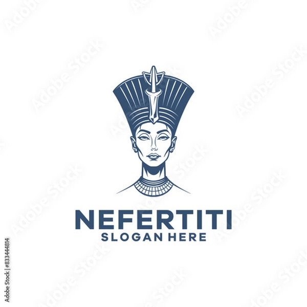 Obraz Nefertiti head logo vector illustration