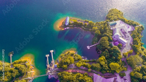 Fototapeta scene with fishes