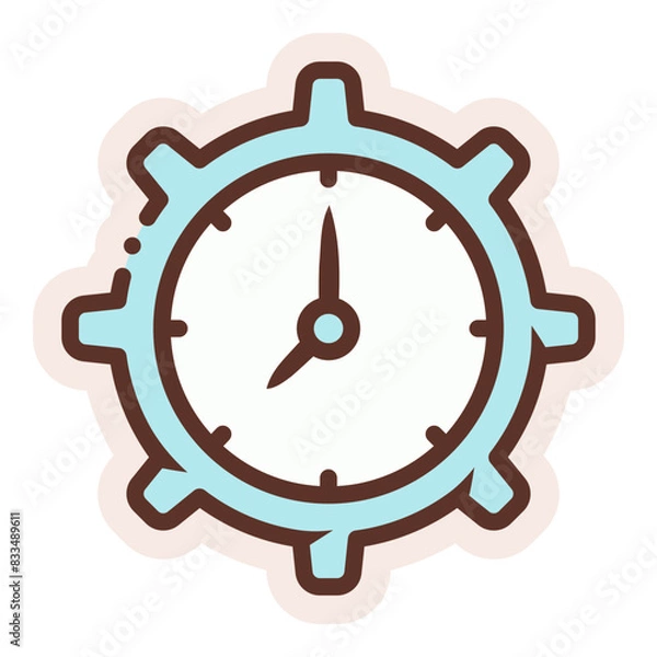 Fototapeta time management icon