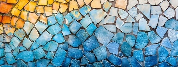 Obraz Colorful mosaic wall.