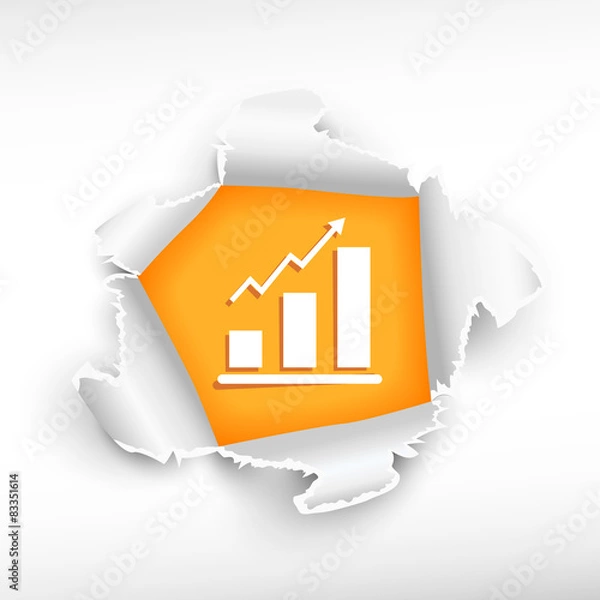 Obraz Rating and breakthrough paper hole