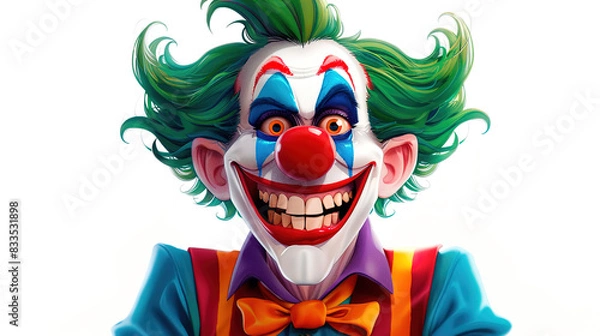 Obraz clown with a mask