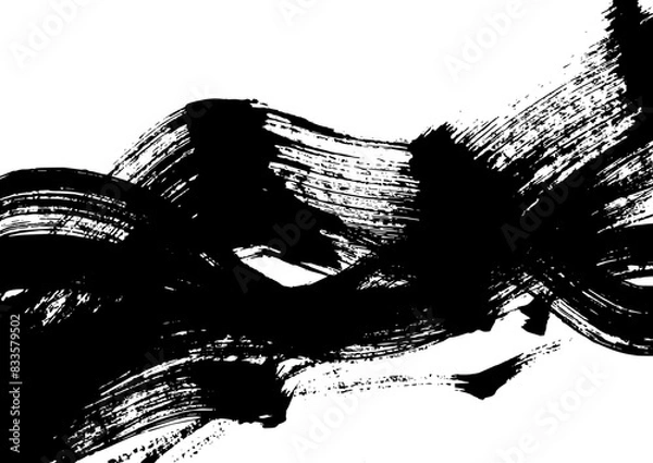 Obraz 筆書き線背景2