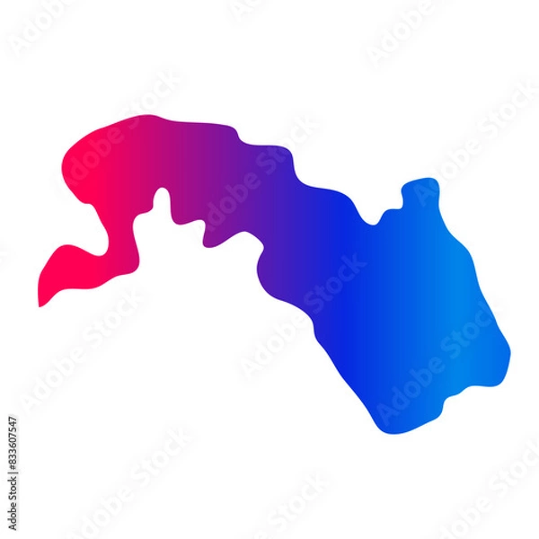 Fototapeta Plateau-Central vector map