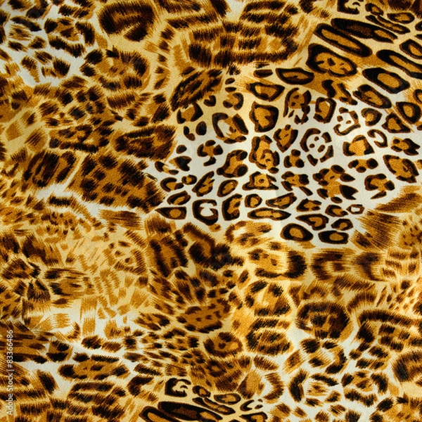 Obraz Leo, Animal swatch ~ seamless background