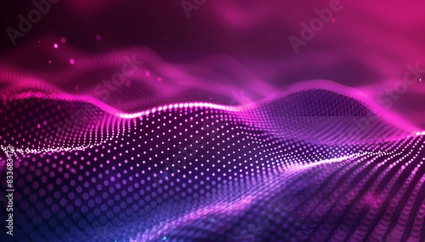 Fototapeta Digital background perfect for tech processes, neural networks, artificial intelligence, data transfer and encryption, digital archives