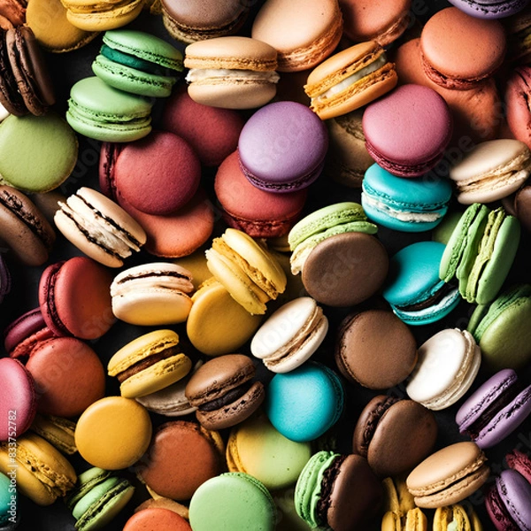 Obraz macarons square post Instagram