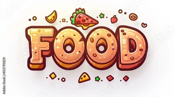 Fototapeta Luxury Realistic Wow 3D Bold Text style  Effect