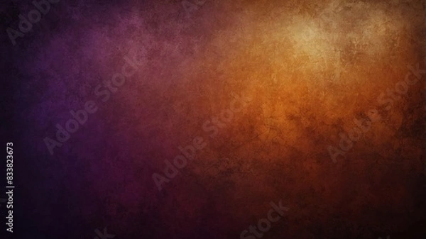 Fototapeta Rich Colorful Gradient Texture in Dark Orange, Brown, and Purple Hues for Background Wallpaper Illustration. Generative AI