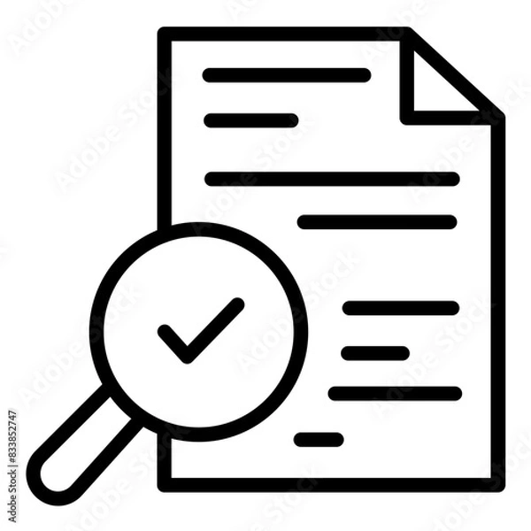 Obraz Vector Design Audit Icon Style