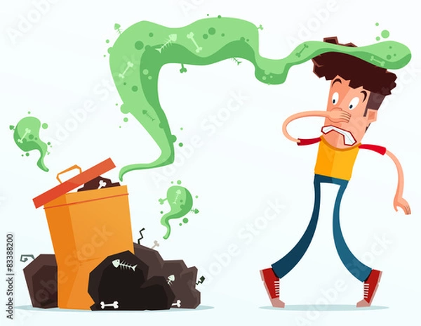 Fototapeta stinky garbage