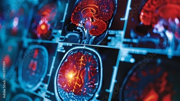 Obraz MRI scan of the brain