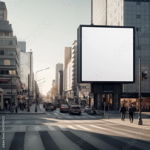 Obraz billboard on a street