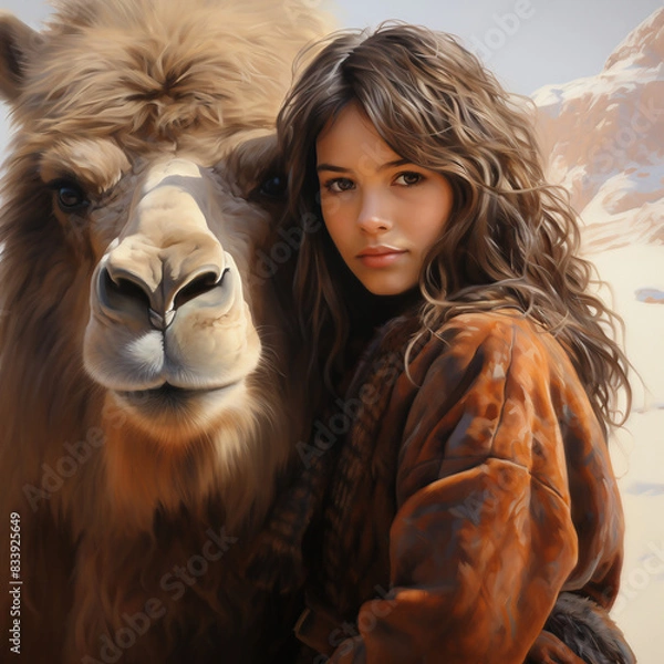 Obraz Girl with Camel3