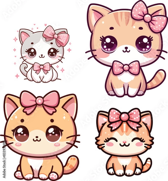Obraz cute kitty vector 