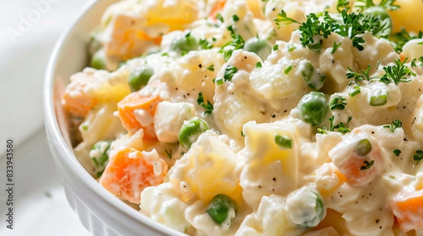 Obraz Russian salad photography