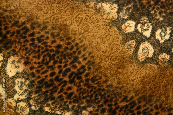 Obraz texture of print fabric striped leopard for background