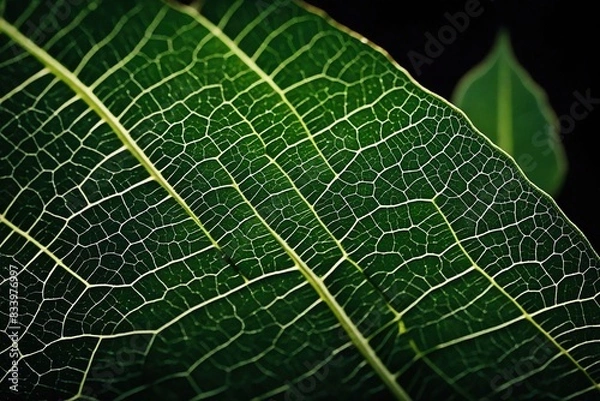 Fototapeta green leaf macro