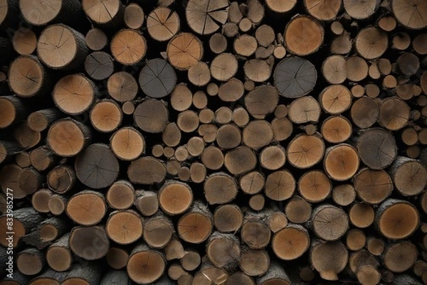 Fototapeta stack of firewood