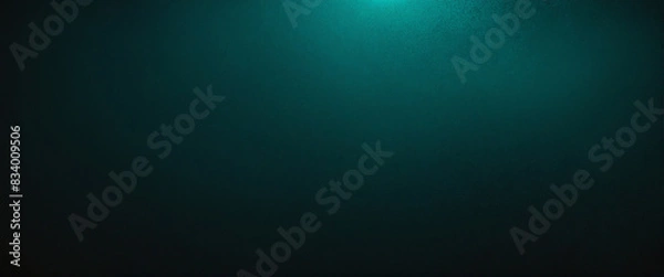 Fototapeta Dark and grainy abstract technology background with teal and green accents, perfect for a modern and minimalist website design