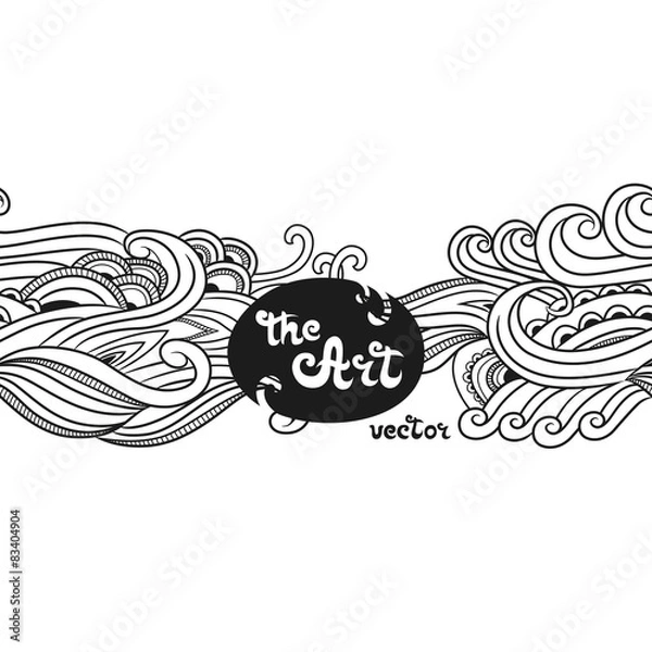 Obraz Vector ornament doodle seamless pattern 