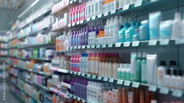 Obraz Assorted Hair Products Displayed on Store Shelf