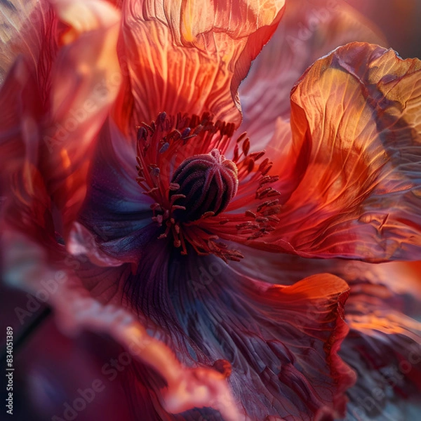 Fototapeta Macro Image of a Poppy
