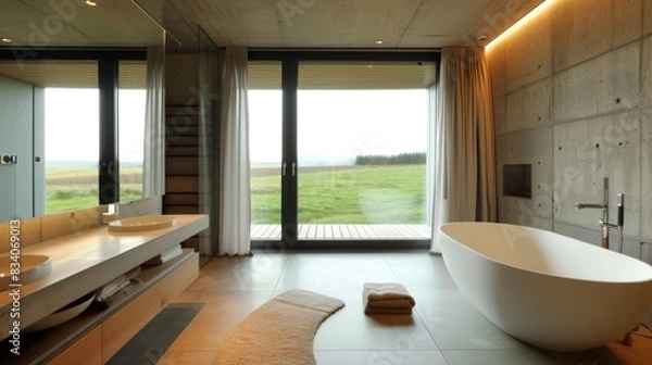 Obraz modern bathroom interio