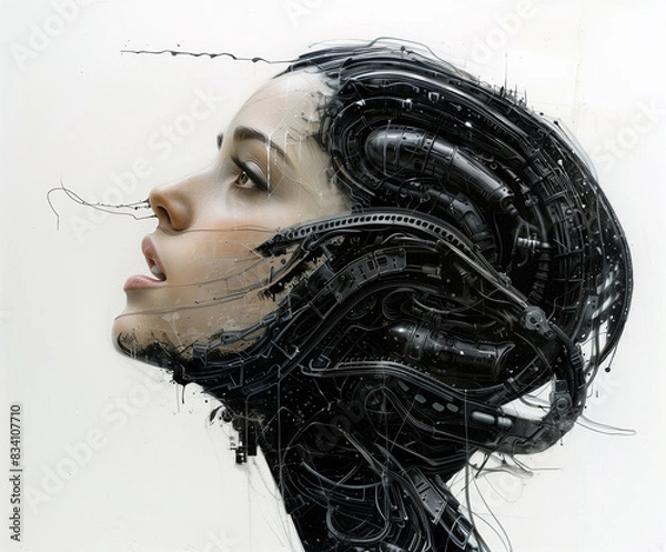 Obraz Woman, future art