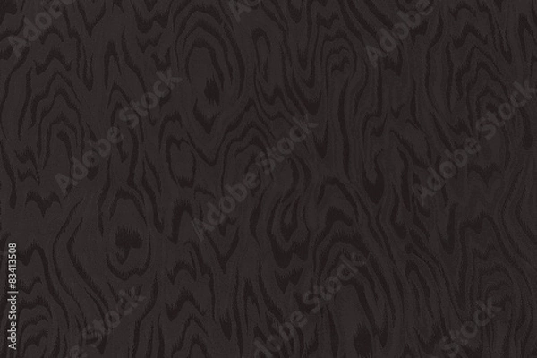 Fototapeta Dark brown silk damask fabric with moire pattern