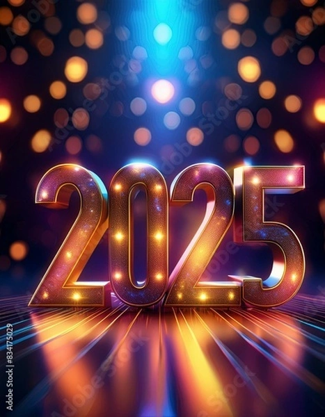 Fototapeta new year 2025