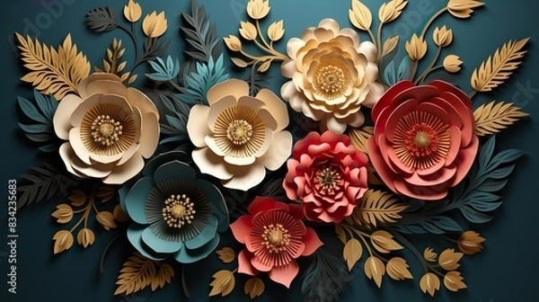 Fototapeta Architectural Marvels: Vector Silhouette of Famous City Structures