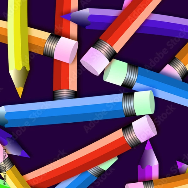 Fototapeta Colored Pencils close up 2