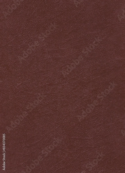 Fototapeta Brown leather detailed texture in high resolution