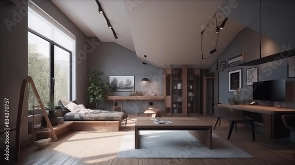 Fototapeta Interior house design room