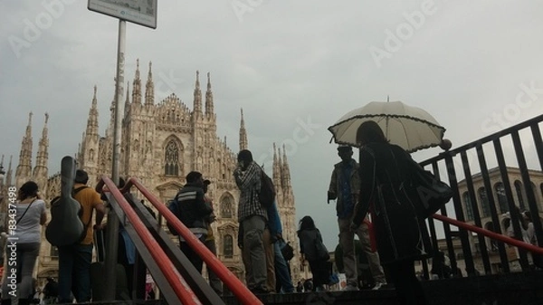 Obraz Milano uscendo dalla metro
