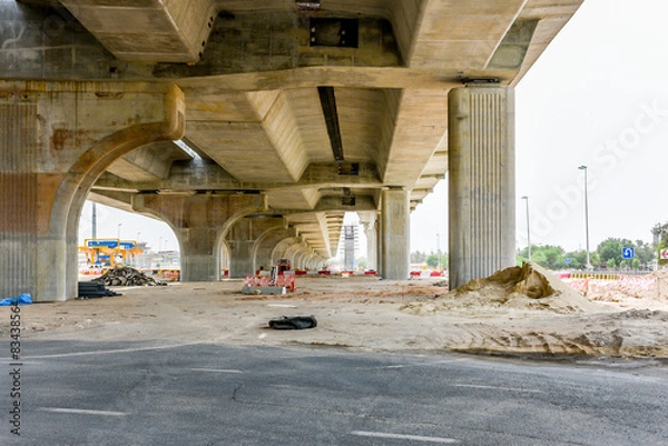 Obraz Concrete Bridge & Scaffolding Construction