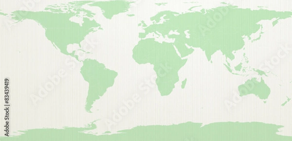 Obraz world map on wallpaper background