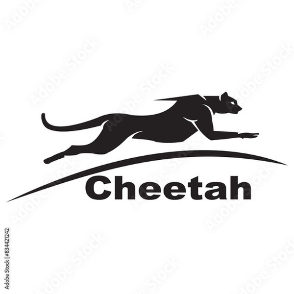Obraz Cheetah logo template vector illustration symbol