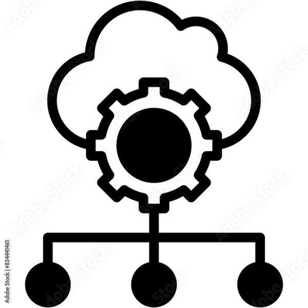 Fototapeta Cloud Computing Icon