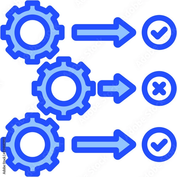 Fototapeta Process Icon