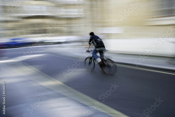 Obraz bicyclist blur