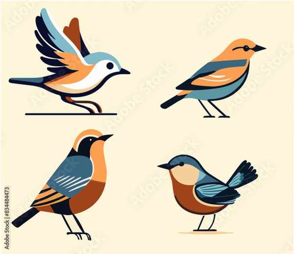 Obraz warm toned birds