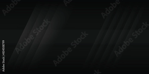 Fototapeta lines on dark black background with modern design. Realistic wallpaper with luxurious flowing lines. Elegant background for posters, websites, brochures, cards, banners, apps, etc