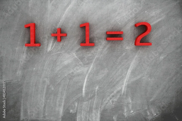 Obraz Rechnen auf Tafel - 3d Render