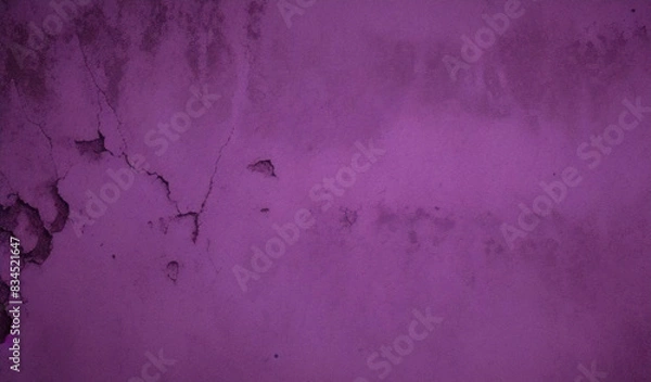 Fototapeta dark purple background texture with black vignette in old vintage grunge textured border design dark elegant color wall with light spotlight center	