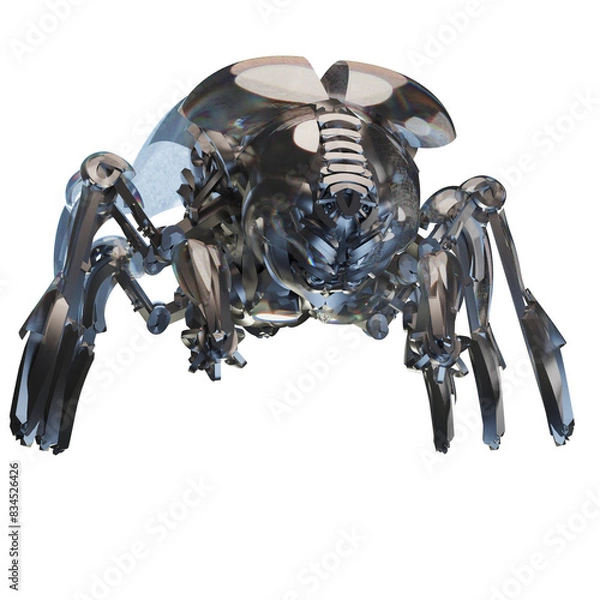 Fototapeta 3d rendering robot cyberpunk