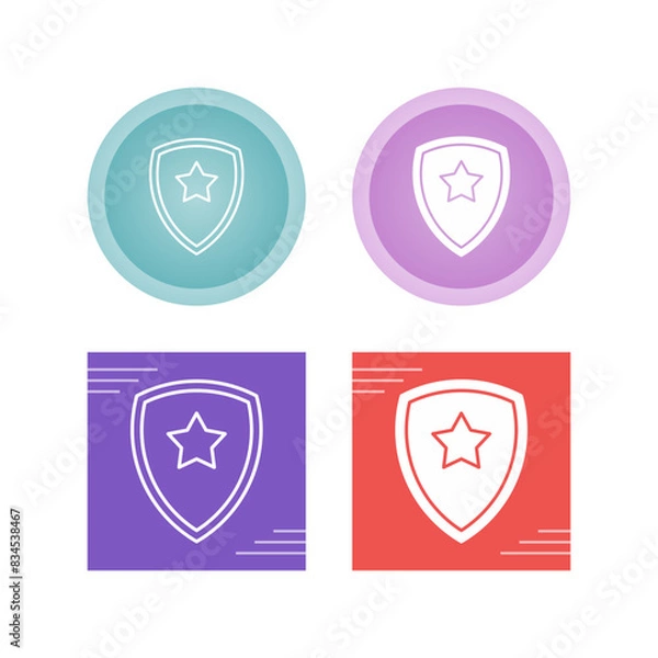 Fototapeta Shield Vector Icon