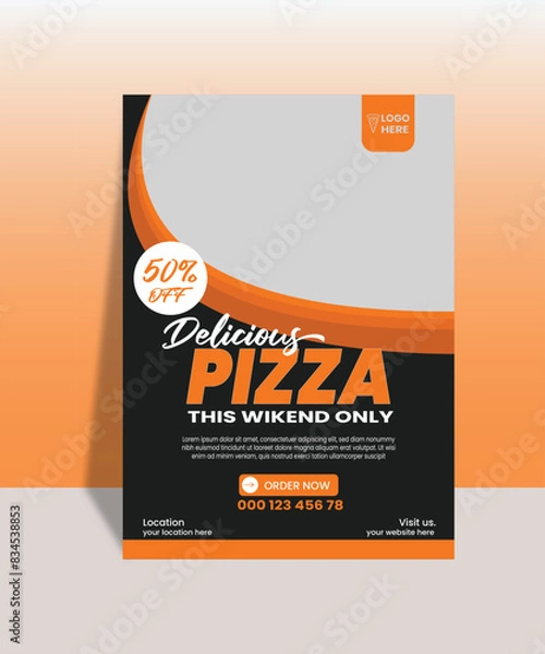 Obraz Pizza Flyer Design.